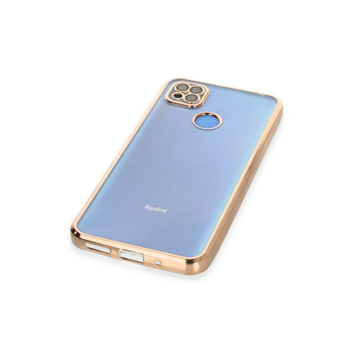 BFS  Xiaomi Redmi 9C Kılıf Razer Lensli Silikon - Gold