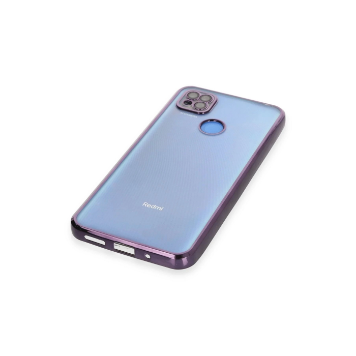 BFS  Xiaomi Redmi 9C Kılıf Razer Lensli Silikon - Mor