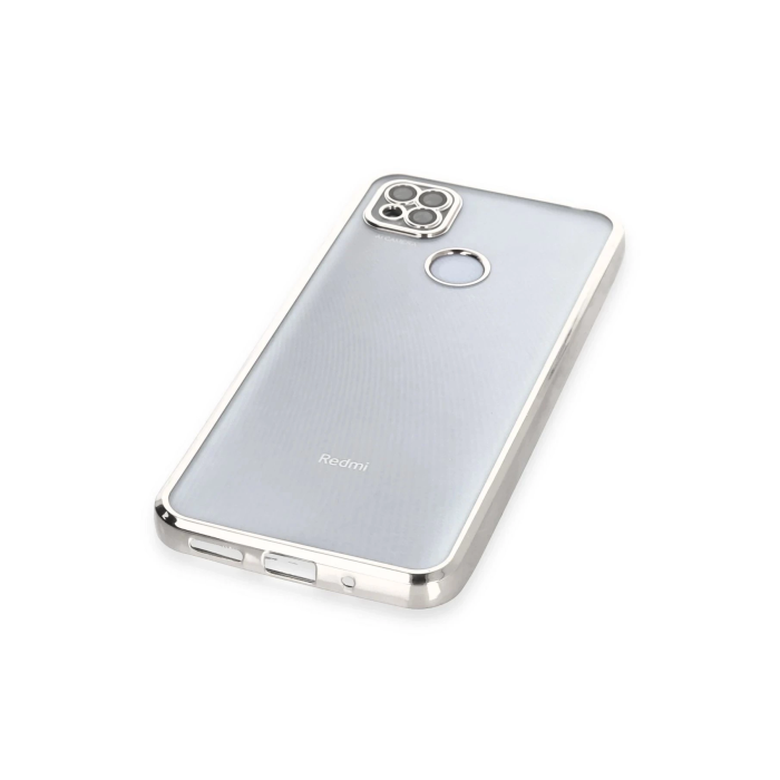 BFS  Xiaomi Redmi 9C Kılıf Razer Lensli Silikon - Gümüş