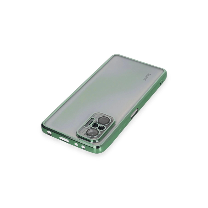 BFS  Xiaomi Redmi Note 10 Pro Kılıf Razer Lensli Silikon - Yeşil