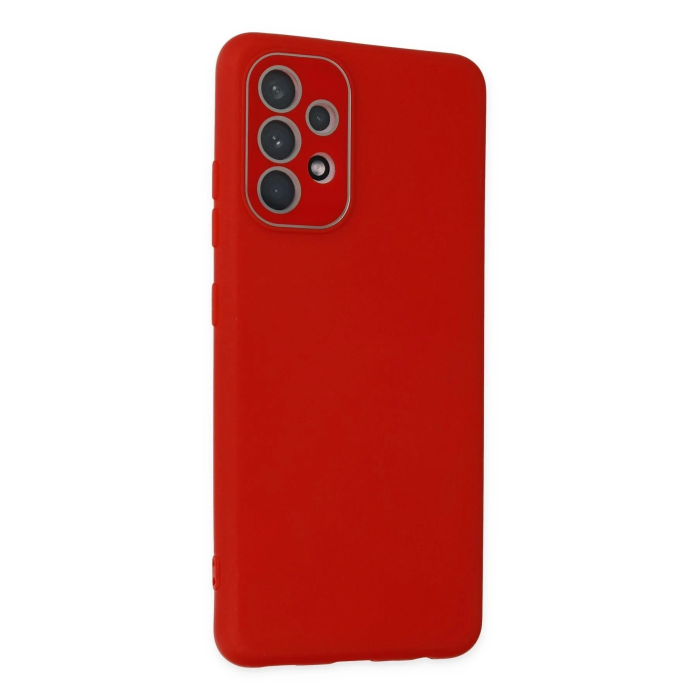 BFS  Samsung Galaxy A53 5G Kılıf Lansman Glass Kapak - Kırmızı