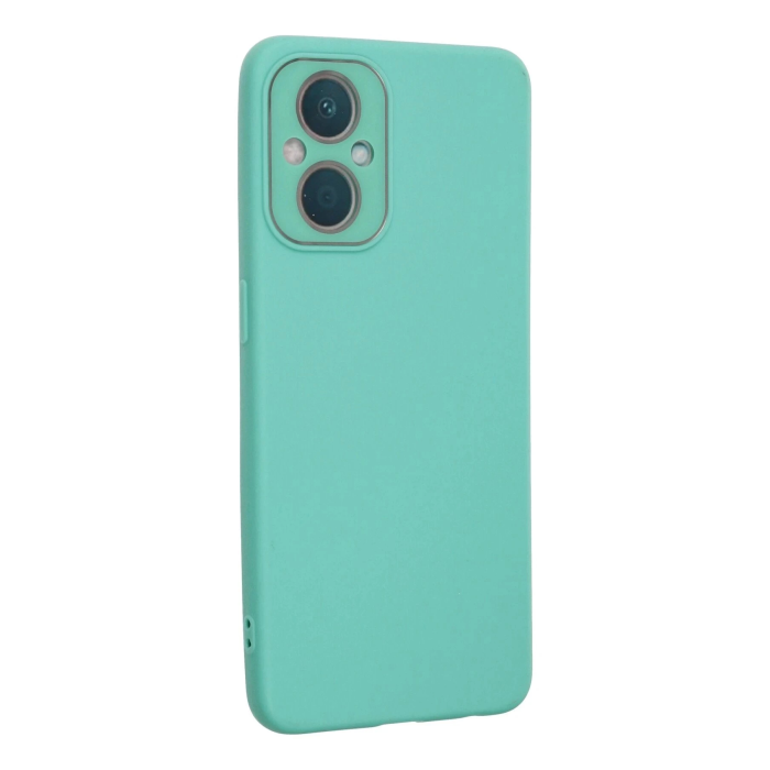 BFS  Oppo Reno 7 Lite Kılıf Lansman Glass Kapak - Turkuaz