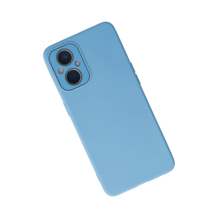 BFS  Oppo Reno 7 Lite Kılıf Lansman Glass Kapak - Mavi
