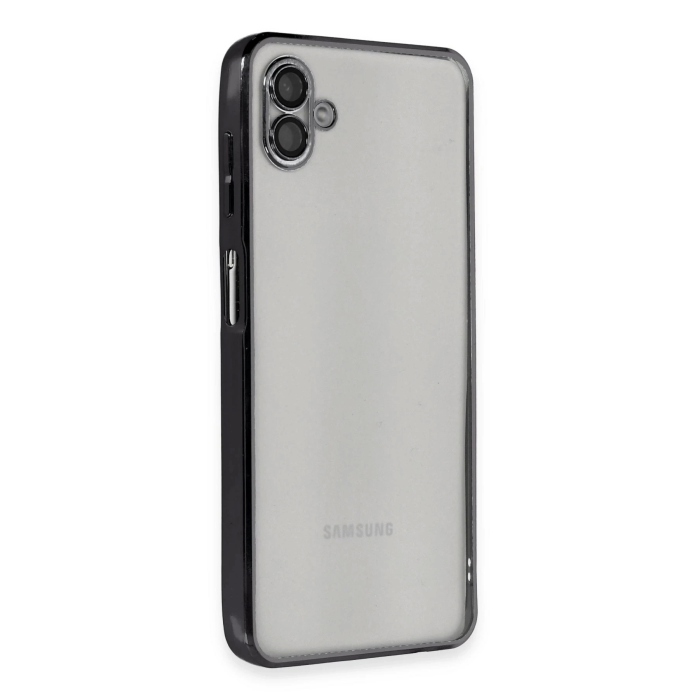BFS  Samsung Galaxy A04 Kılıf Razer Lensli Silikon - Siyah