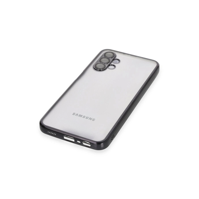 BFS  Samsung Galaxy A04S Kılıf Razer Lensli Silikon - Siyah