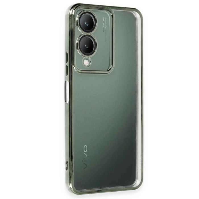 BFS  Vivo Y17S Kılıf Razer Lensli Silikon - Yeşil