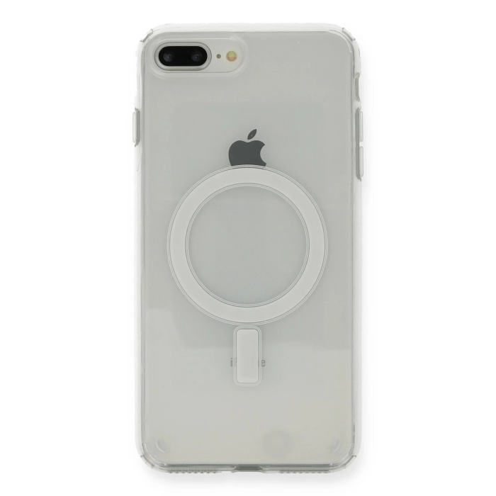 BFS  iPhone 8 Plus Kılıf Magneticsafe Şeffaf Silikon - Şeffaf