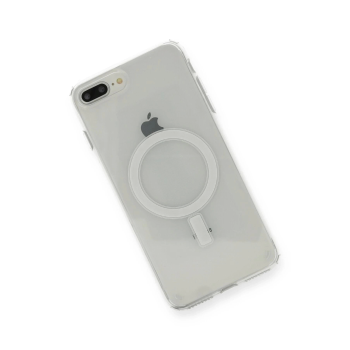 BFS  iPhone 8 Plus Kılıf Magneticsafe Şeffaf Silikon - Şeffaf