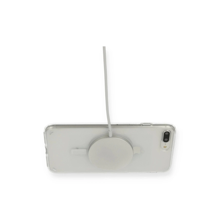 BFS  iPhone 8 Plus Kılıf Magneticsafe Şeffaf Silikon - Şeffaf