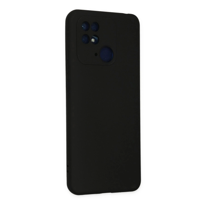 BFS  Xiaomi Redmi 10C Kılıf Nano içi Kadife Silikon - Siyah