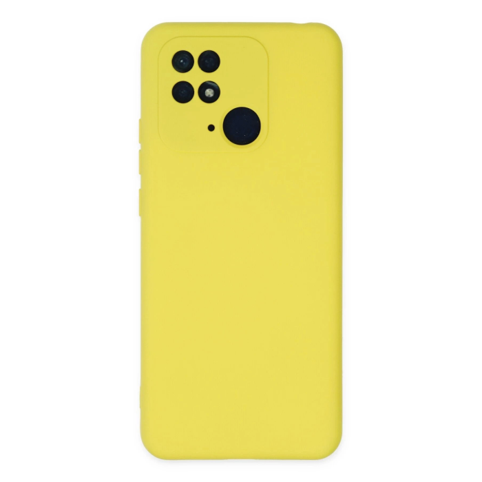 BFS  Xiaomi Redmi 10C Kılıf Nano içi Kadife Silikon - Sarı
