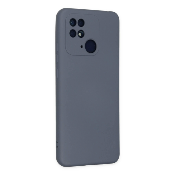 BFS  Xiaomi Redmi 10C Kılıf Nano içi Kadife Silikon - Gri