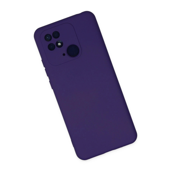 BFS  Xiaomi Redmi 10C Kılıf Nano içi Kadife Silikon - Mor
