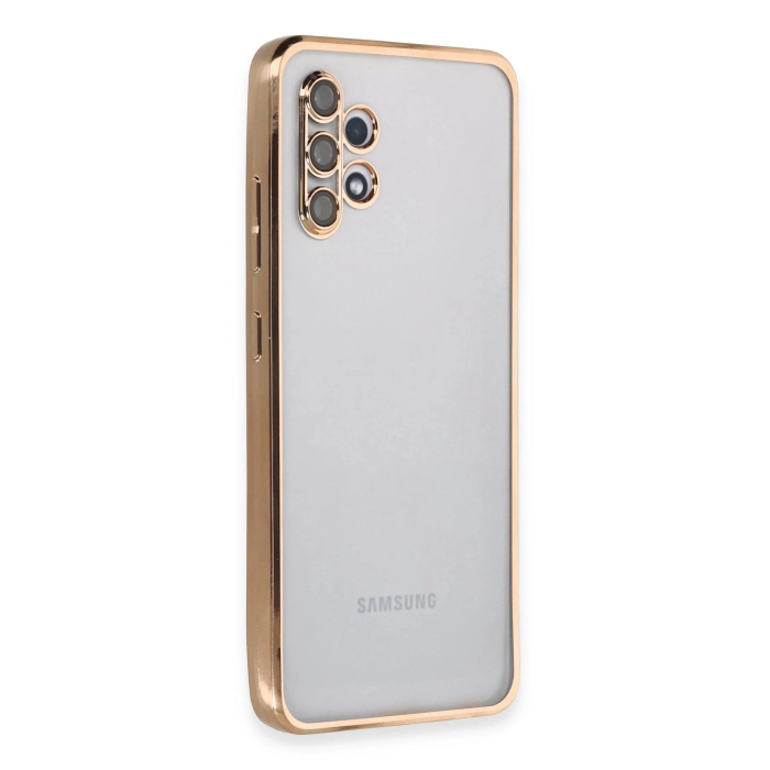 BFS  Samsung Galaxy A32 Kılıf Razer Lensli Silikon - Gold