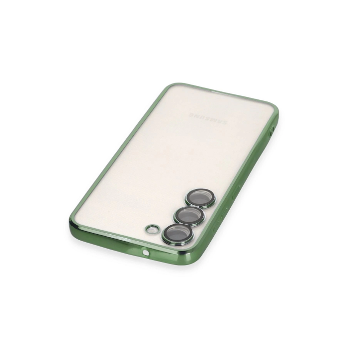 BFS  Samsung Galaxy S24 Kılıf Razer Lensli Silikon - Yeşil