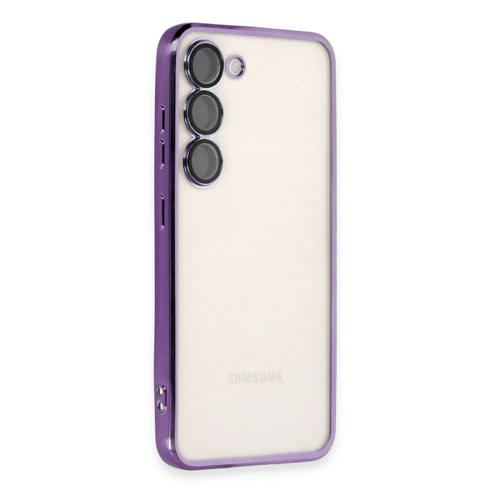 BFS  Samsung Galaxy S24 Kılıf Razer Lensli Silikon - Mor