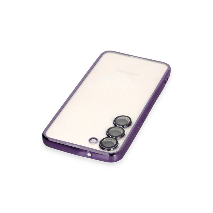BFS  Samsung Galaxy S24 Kılıf Razer Lensli Silikon - Mor