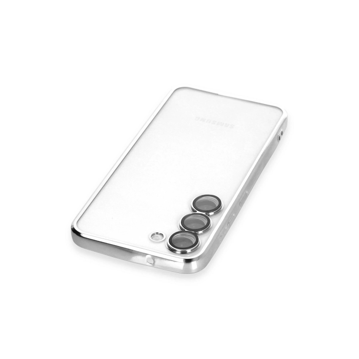 BFS  Samsung Galaxy S24 Kılıf Razer Lensli Silikon - Gümüş