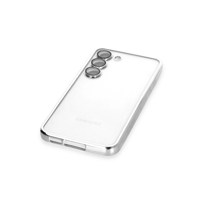 BFS  Samsung Galaxy S24 Kılıf Razer Lensli Silikon - Gümüş