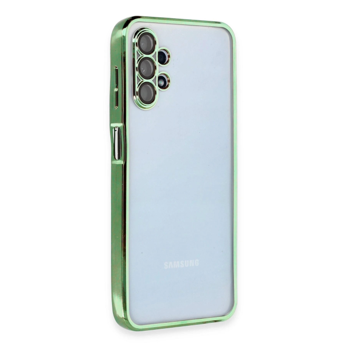BFS  Samsung Galaxy A13 4G Kılıf Razer Lensli Silikon - Yeşil