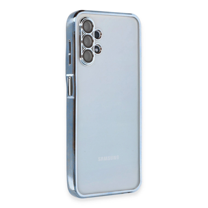 BFS  Samsung Galaxy A13 4G Kılıf Razer Lensli Silikon - Açık Mavi