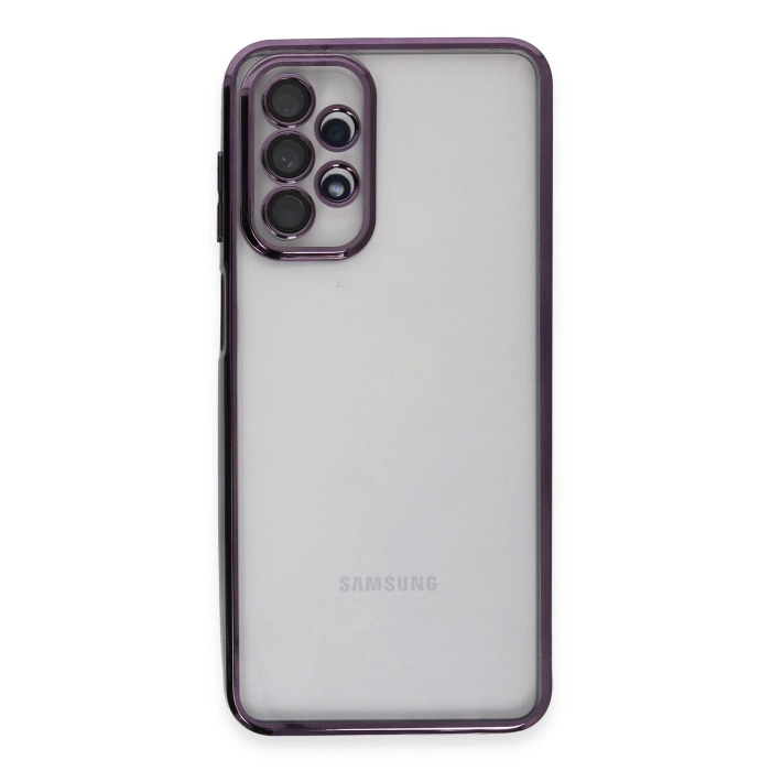 BFS  Samsung Galaxy A23 4G Kılıf Razer Lensli Silikon - Mor