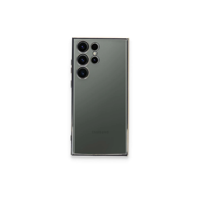 BFS  Samsung Galaxy S24 Ultra Kılıf Razer Lensli Silikon - Gümüş