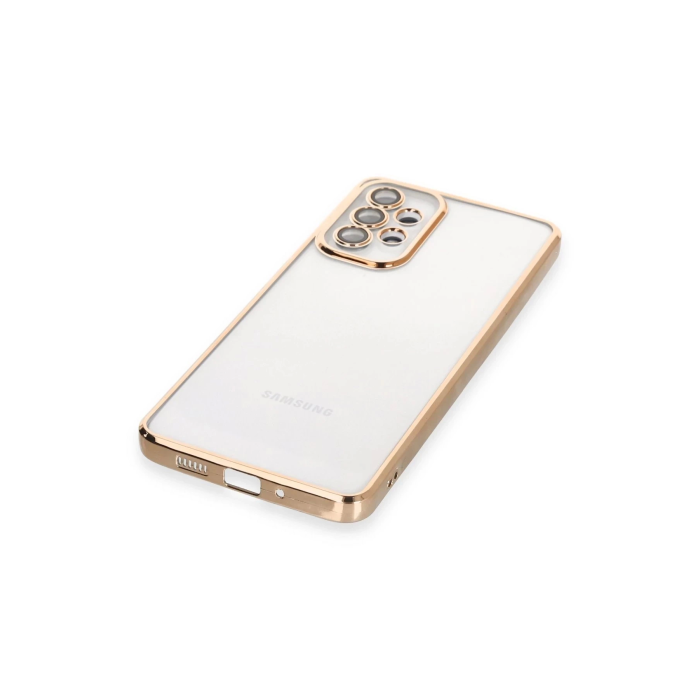 BFS  Samsung Galaxy A33 5G Kılıf Razer Lensli Silikon - Gold