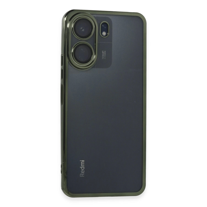 BFS  Xiaomi Redmi 13C Kılıf Razer Lensli Silikon - Yeşil