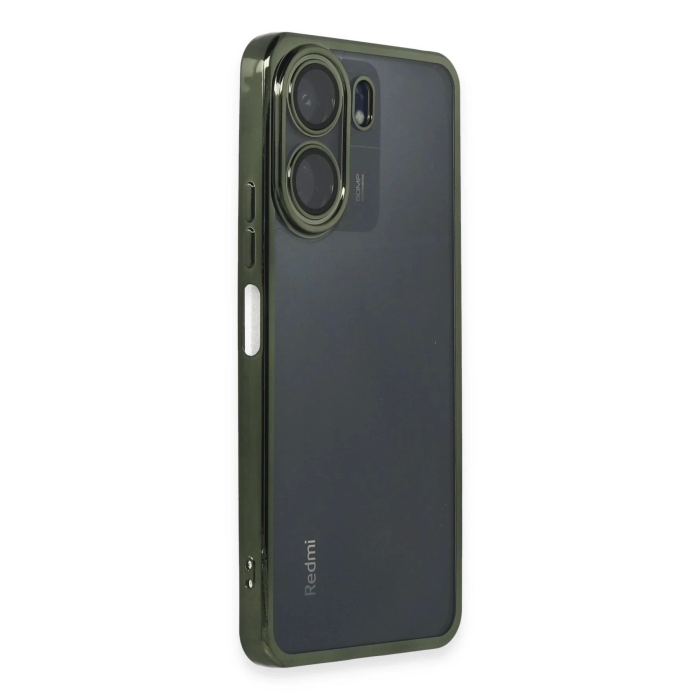 BFS  Xiaomi Redmi 13C Kılıf Razer Lensli Silikon - Yeşil