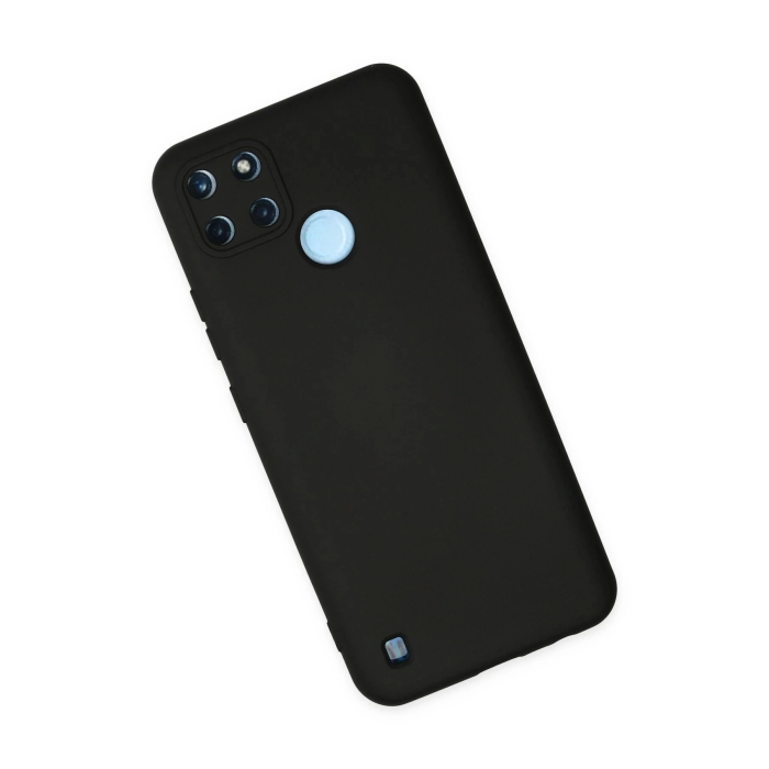 BFS  Realme C25Y Kılıf Nano içi Kadife Silikon - Siyah