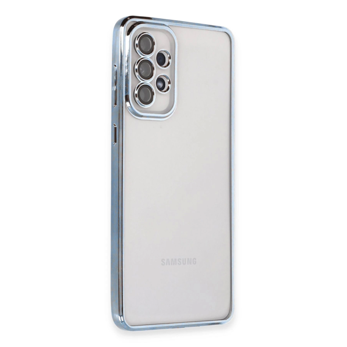 BFS  Samsung Galaxy A53 5G Kılıf Razer Lensli Silikon - Açık Mavi
