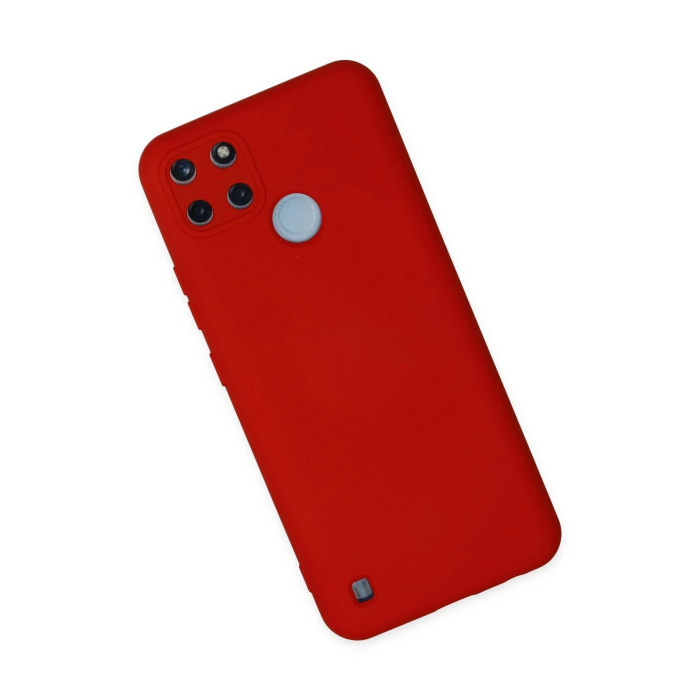 BFS  Realme C25Y Kılıf Nano içi Kadife Silikon - Kırmızı