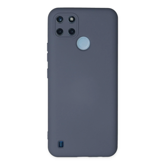 BFS  Realme C25Y Kılıf Nano içi Kadife Silikon - Gri