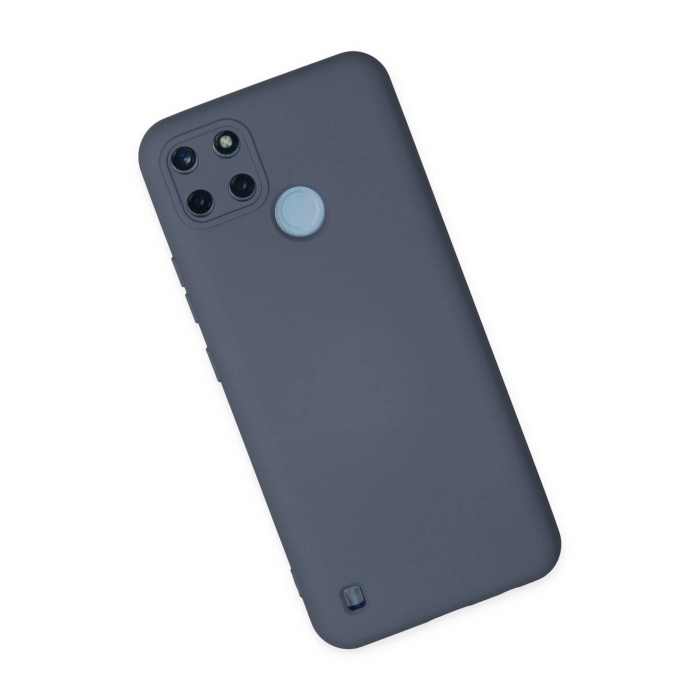 BFS  Realme C25Y Kılıf Nano içi Kadife Silikon - Gri