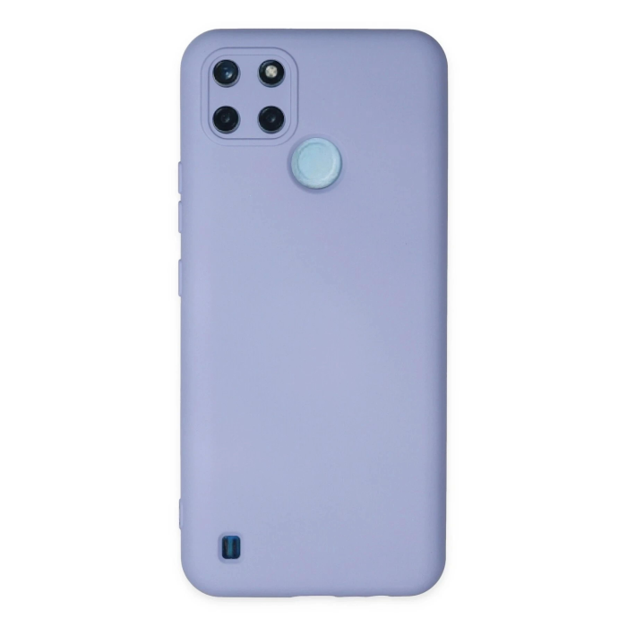 BFS  Realme C25Y Kılıf Nano içi Kadife Silikon - Lila