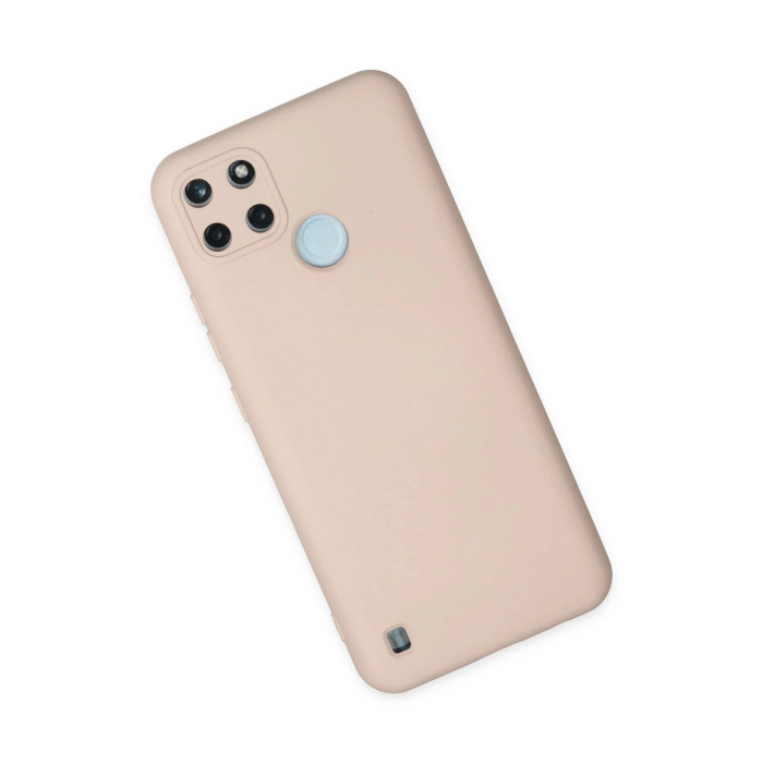 BFS  Realme C25Y Kılıf Nano içi Kadife Silikon - Pudra