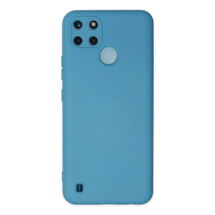 BFS  Realme C25Y Kılıf Nano içi Kadife Silikon - Mavi