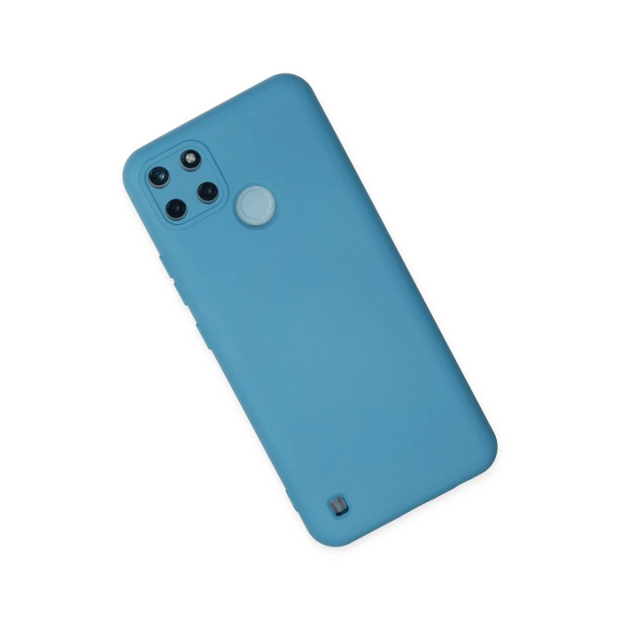 BFS  Realme C25Y Kılıf Nano içi Kadife Silikon - Mavi