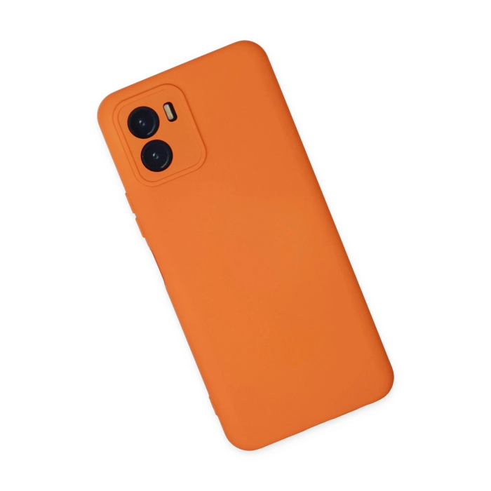BFS  Vivo Y15S Kılıf Nano içi Kadife Silikon - Turuncu