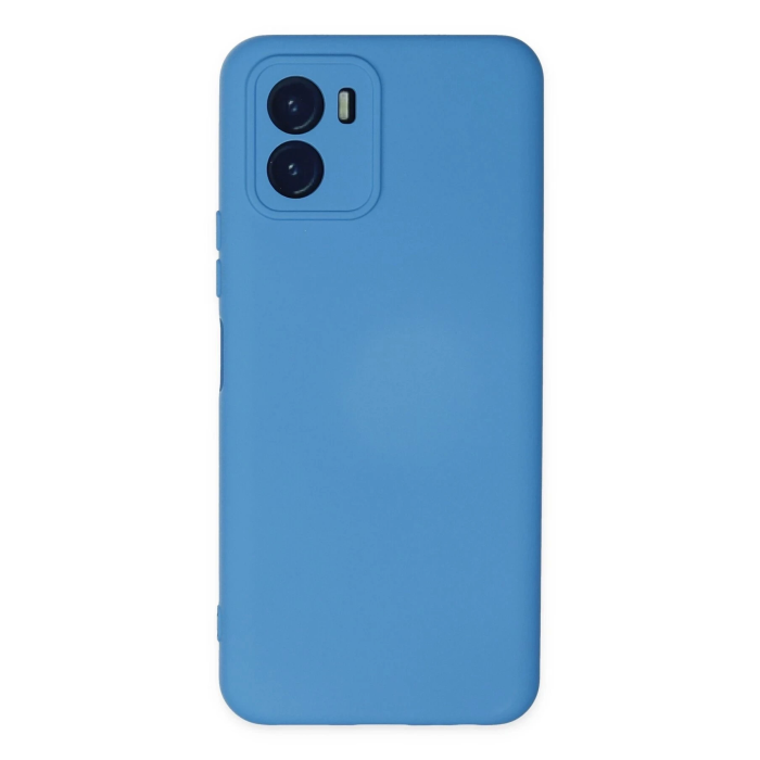 BFS  Vivo Y15S Kılıf Nano içi Kadife Silikon - Mavi