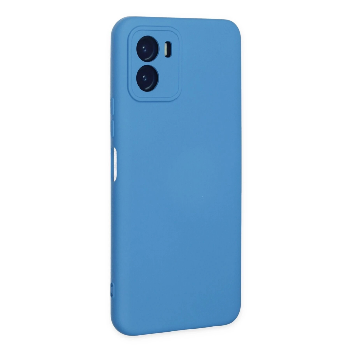BFS  Vivo Y15S Kılıf Nano içi Kadife Silikon - Mavi