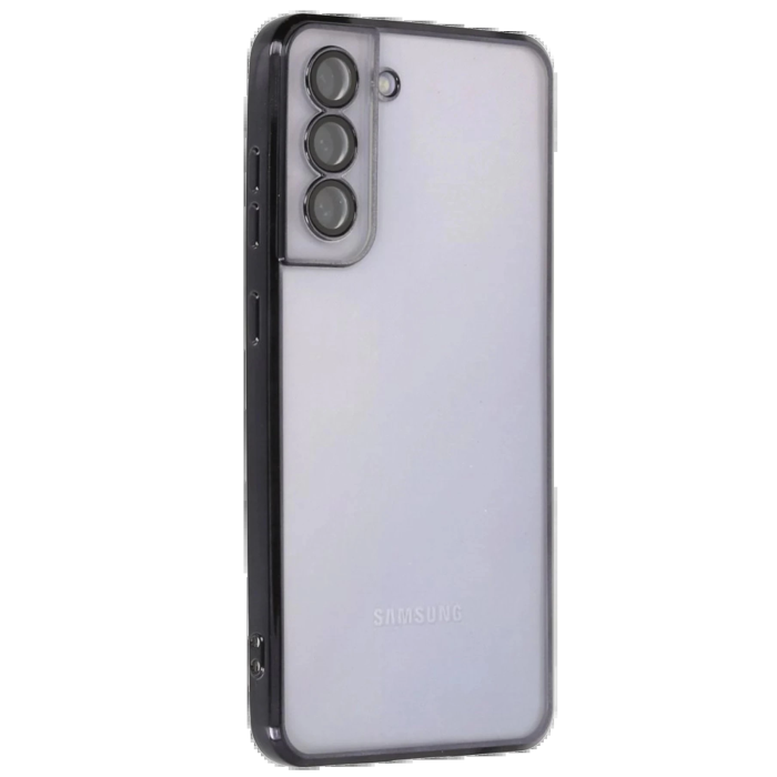 BFS  Samsung Galaxy S21 FE Kılıf Razer Lensli Silikon - Siyah
