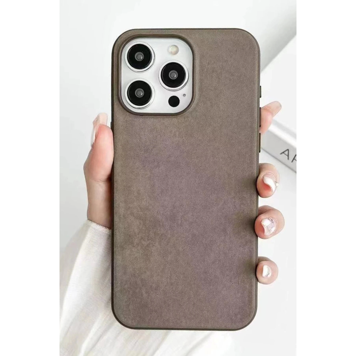 BFS  iPhone 15 Pro Kılıf Karen Magsafe Kapak - Kahverengi