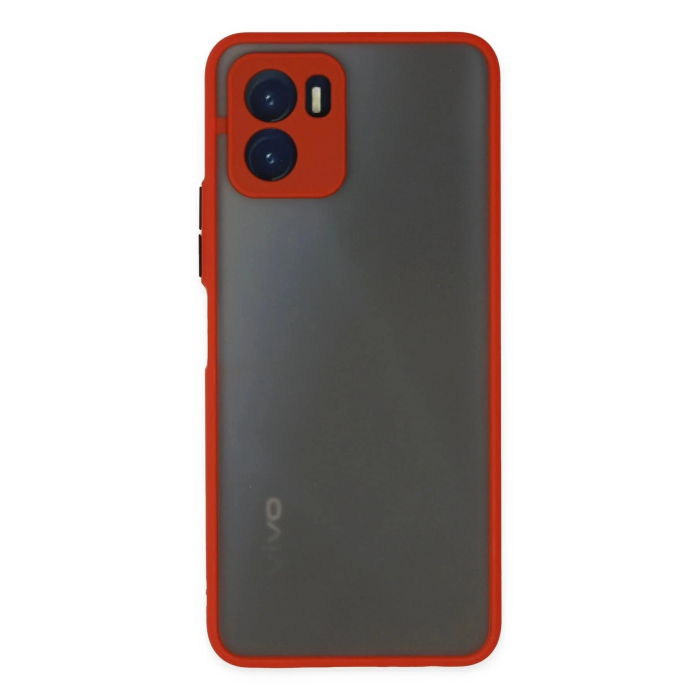 BFS  Vivo Y15S Kılıf Montreal Silikon Kapak - Kırmızı