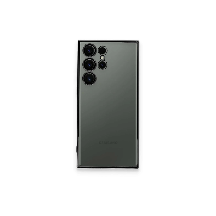 BFS  Samsung Galaxy S23 Ultra Kılıf Razer Lensli Silikon - Siyah