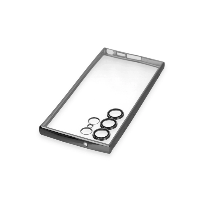 BFS  Samsung Galaxy S23 Ultra Kılıf Razer Lensli Silikon - Siyah