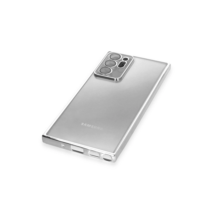 BFS  Samsung Galaxy Note 20 Ultra Kılıf Razer Lensli Silikon - Gümüş
