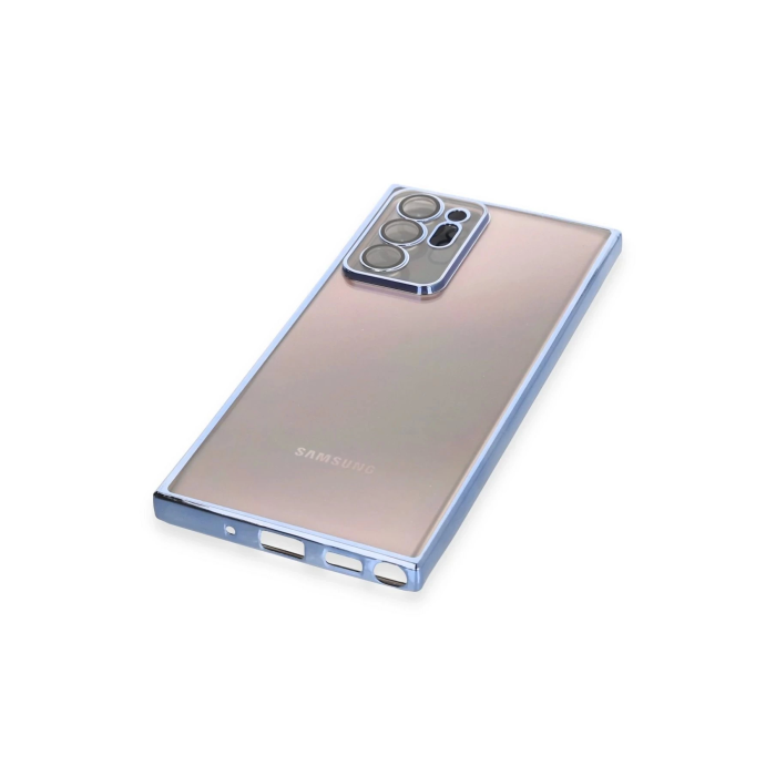 BFS  Samsung Galaxy Note 20 Ultra Kılıf Razer Lensli Silikon - Açık Mavi
