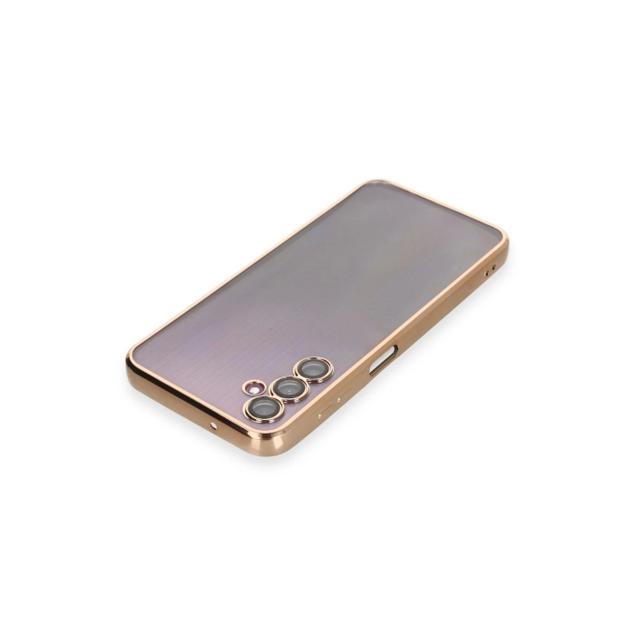 BFS  Samsung Galaxy A14 4G Kılıf Razer Lensli Silikon - Gold
